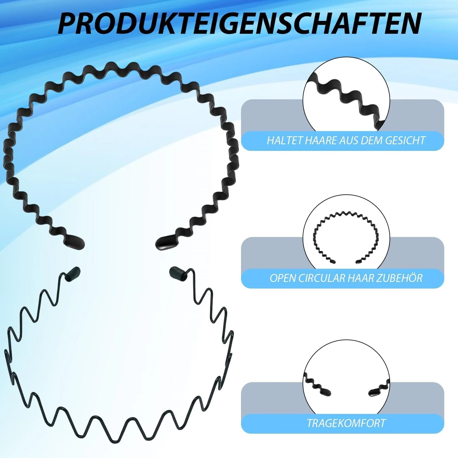 Обруч на голову Unisex Метал з зубцями, фото №3 Обруч на голову Unisex Метал з зубцями, фото №3