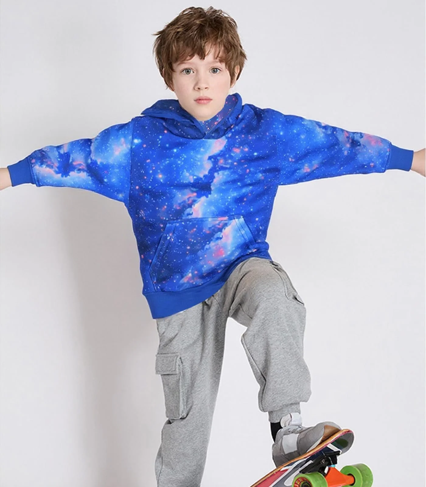 Худи DHASIUE для мальчиков и девочек 3D Детская Толстовка с длинными рукавами и капюшоном Размер 104-134, фото №3