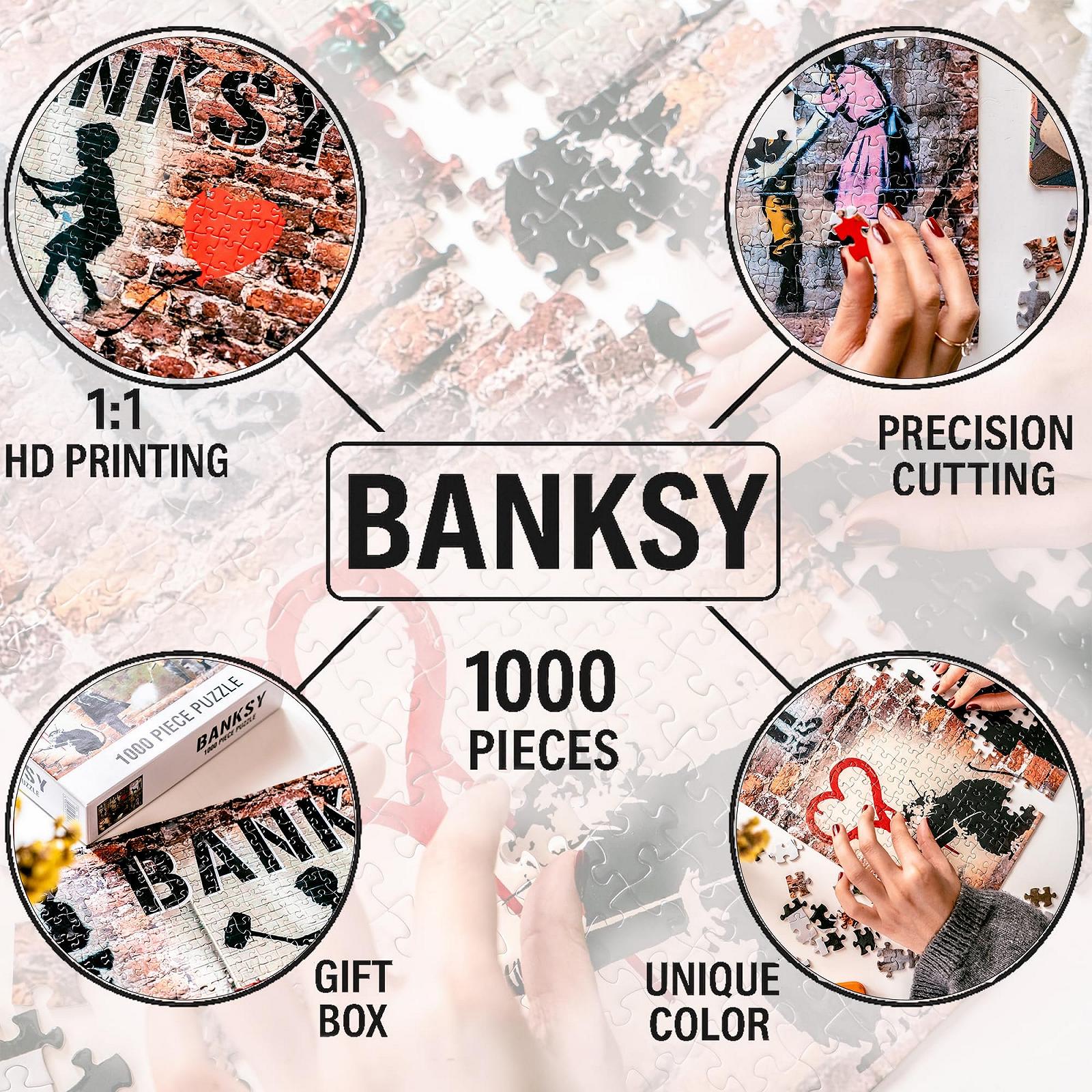 Пазл Banksy 1000 элементов, фото №1 Пазл Banksy 1000 элементов, фото №1