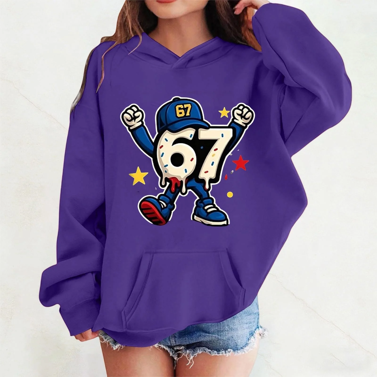 Худи EIS 67 для девочки, детский зимний теплый удобный милый флисовый, фото №2