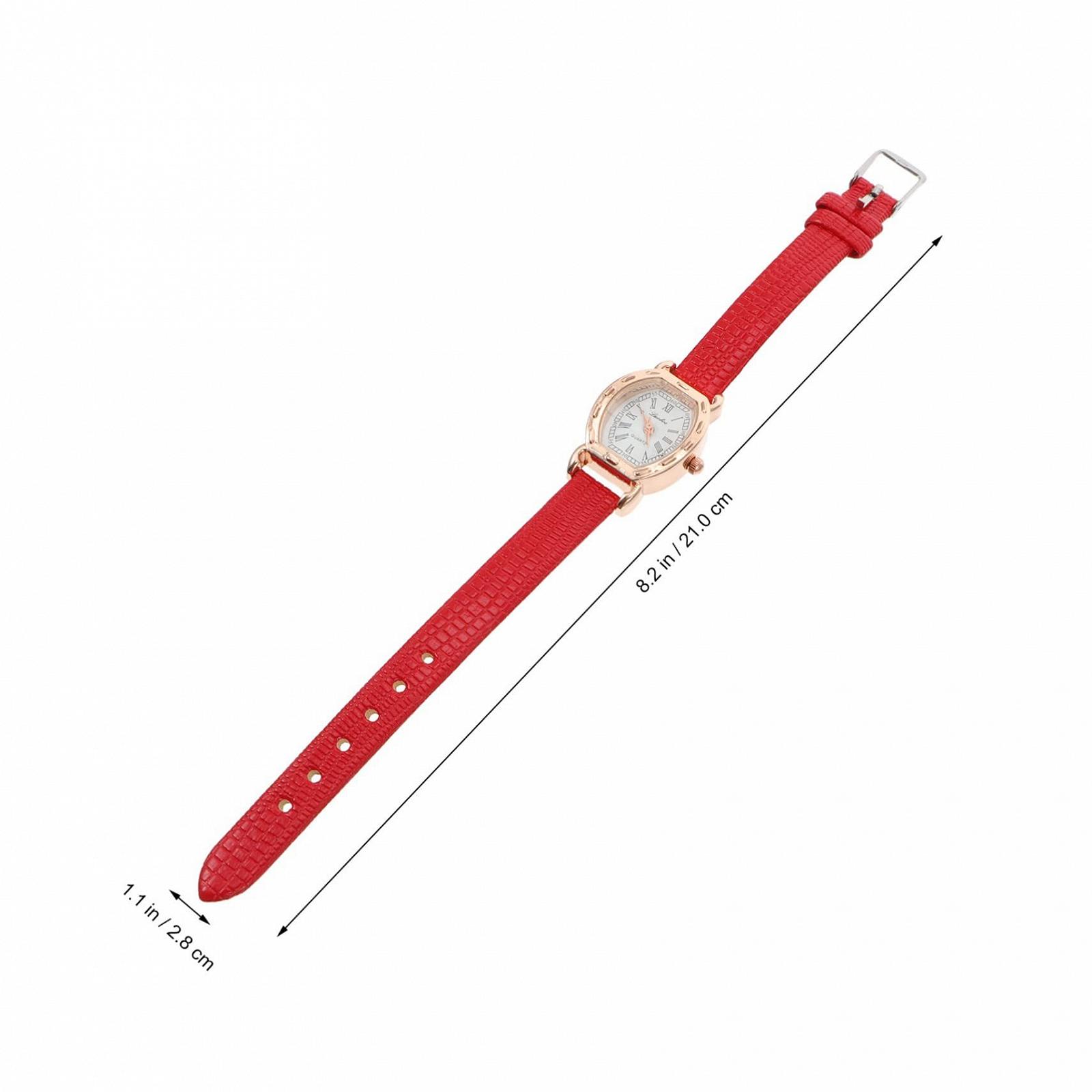 Жіночий годинник Прямокутний LIFKOME Вінтажний Кварцовий з римськими цифрами Чорний, фото №6