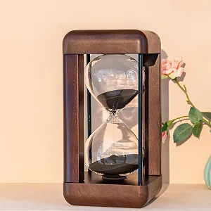 Пісочний годинник Large Premium Walnut Wood 60 хвилин горіхове дерево чорний synthetic.ua - Фото 1