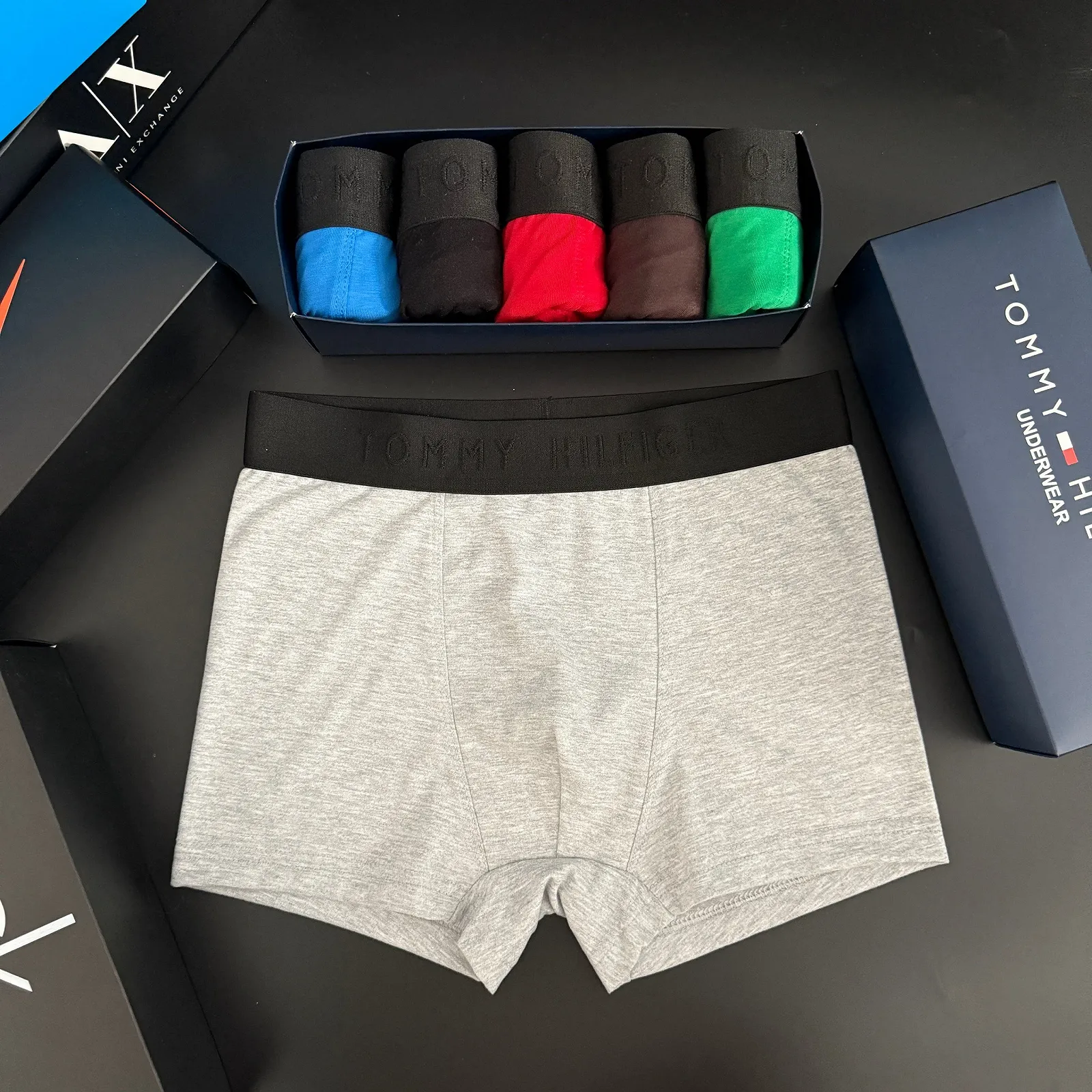 Чоловічі труси боксери комплект Tommy Hilfiger різнокольорові, фото №8