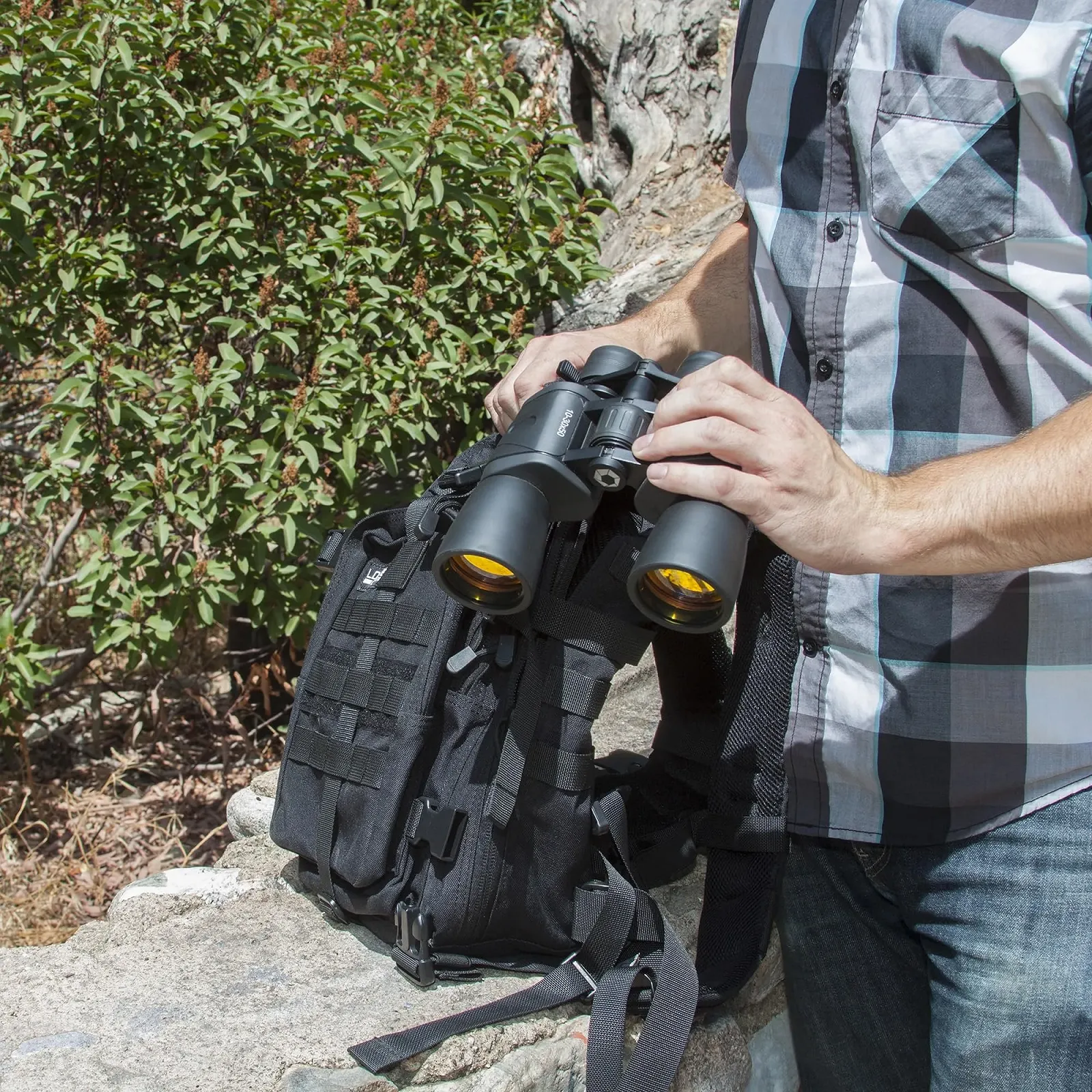 Бінокль Barska Gladiator 10-30x50 20.2 x 20.4 x 8.1 см Чорний, фото №4