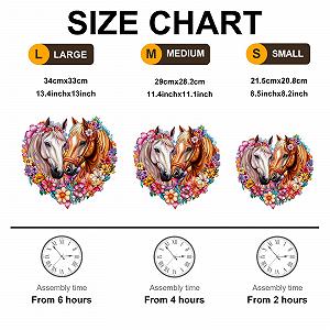 Дерев'яний пазл Love Horse 265 елементів у дерев'яній коробці synthetic.ua - Фото 1