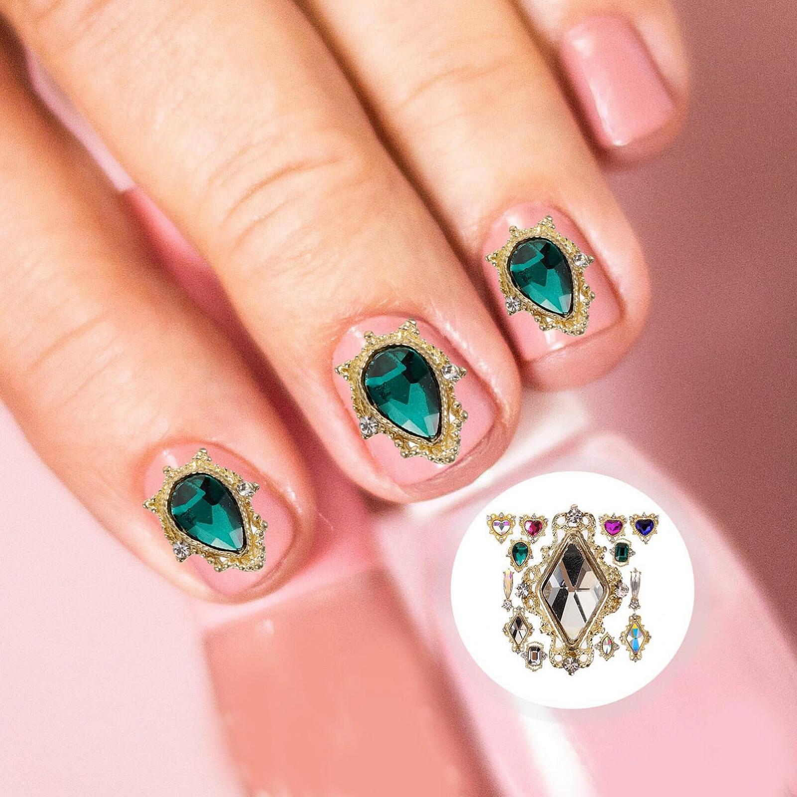 Стрази для нігтів FOMIYES, кольорові для гелевих нігтів, для нейл-арту, DIY вироби для манікюру, фото №9