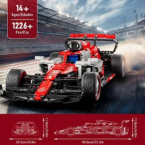 Конструктор Mould King Technology Формула 1 Гоночный Автомобиль на дистанционном управлении 13151 Характеристики Коллекционная игрушечная машинка для поклонников и взрослых synthetic.ua - Фото 1