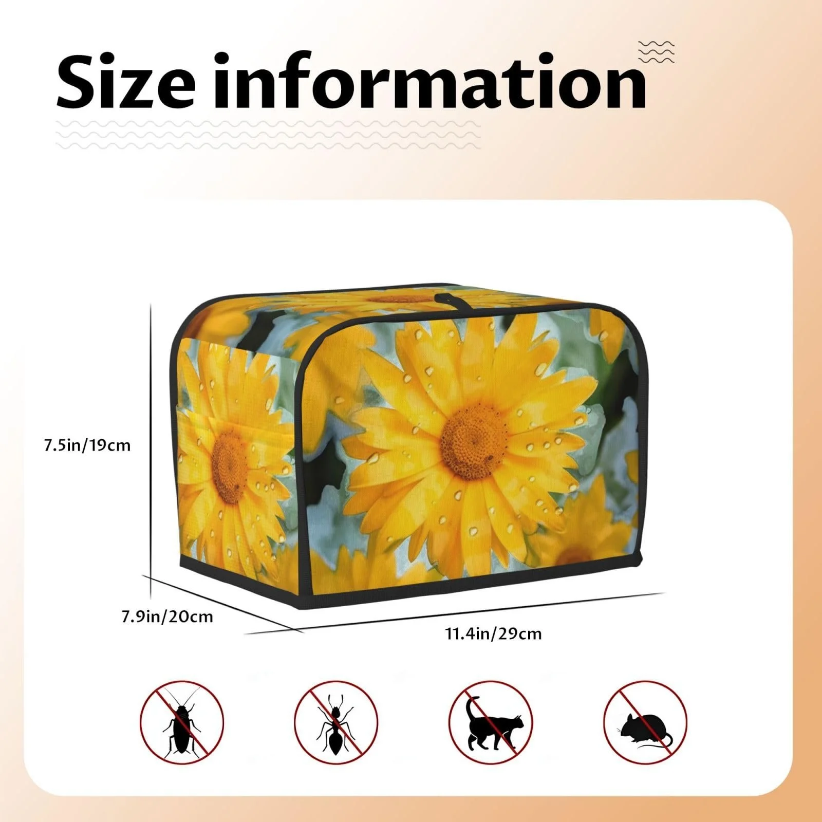 Чохол для тостера на 2 скибки з двома кишенями Super Soft, фото №2 Чохол для тостера на 2 скибки з двома кишенями Super Soft, фото №2