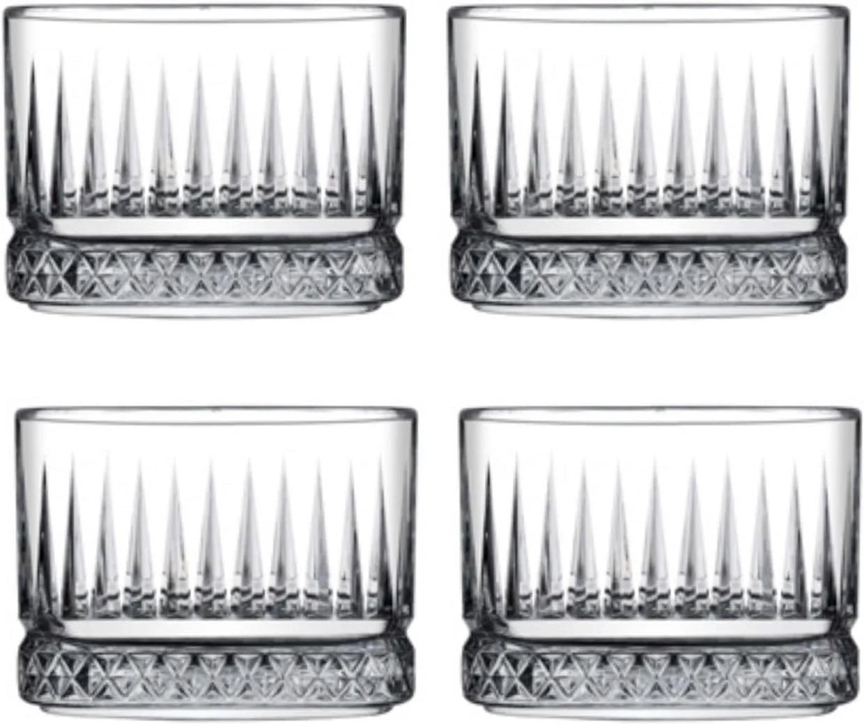 Набор больших мисок Pasabahce Elysia Premium, 4 шт., хрустальные десертные миски, фото №1