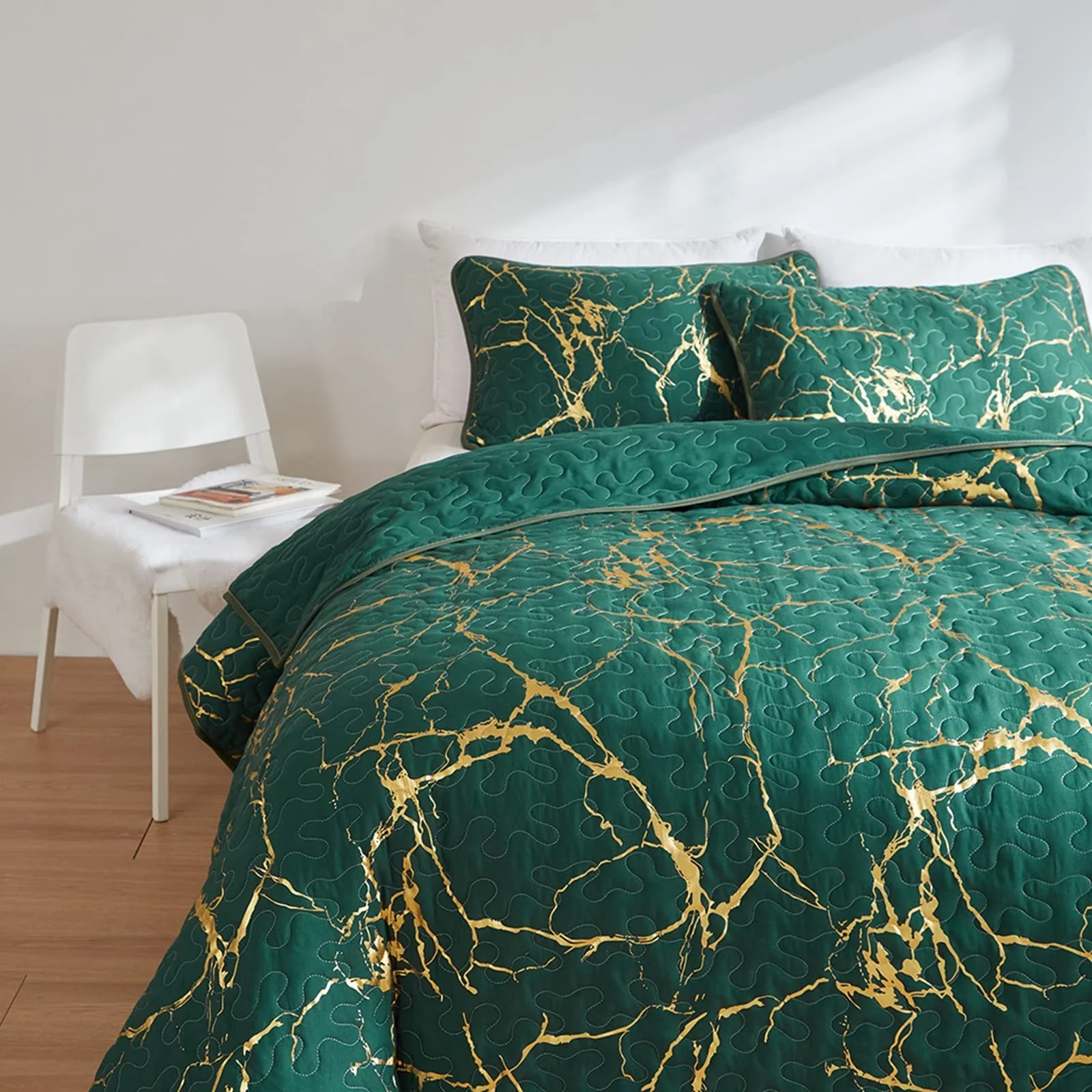 Покривало Двоспальне HAVOP Зелений Стьобаний, фото №3