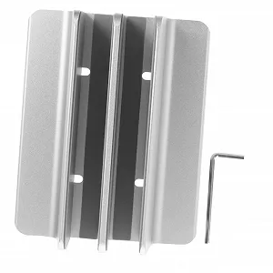 Вертикальная Подставка для ноутбука из алюминиевого сплава с двойным слотом, стабильная, для ноутбука и планшета, компактная, с рассеиванием тепла, устойчивая к царапинам, легкая, эргономичная, для стола - Фото 1