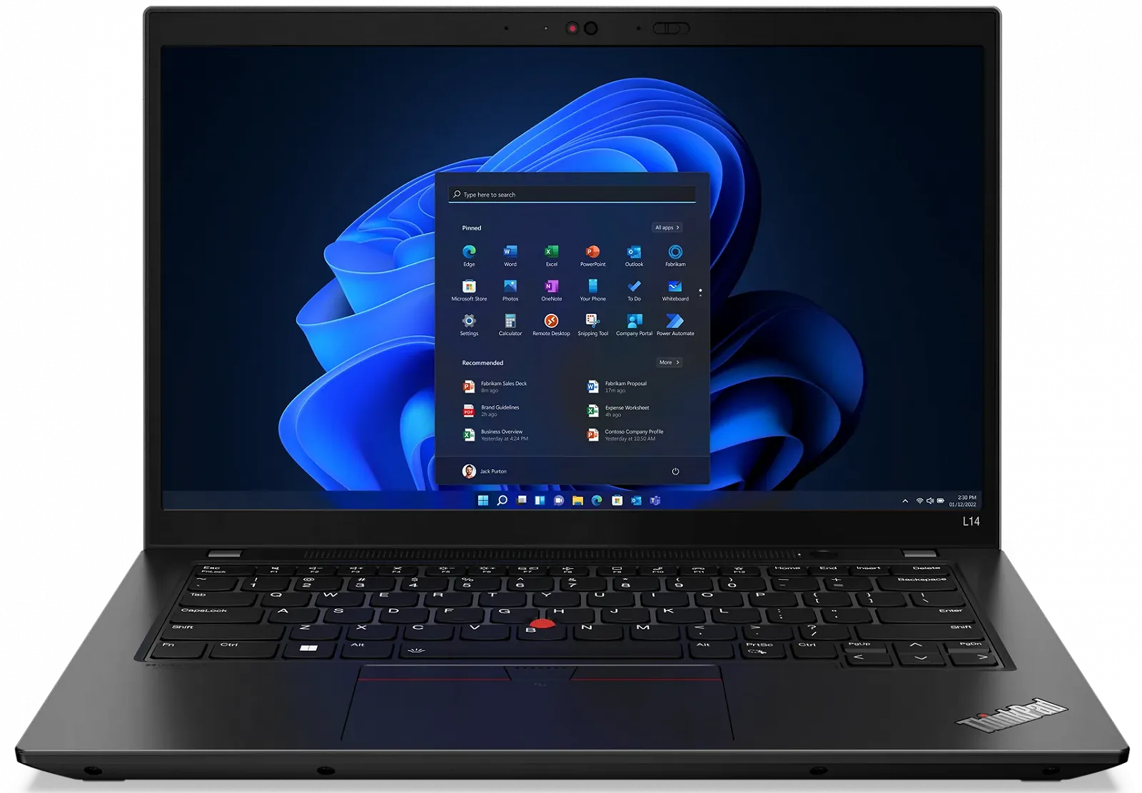 Ноутбук 14" Lenovo ThinkPad L14 Gen 3 Intel Core i5-1235U RAM 8GB SSD 256GB Win11 (UKR), фото №1