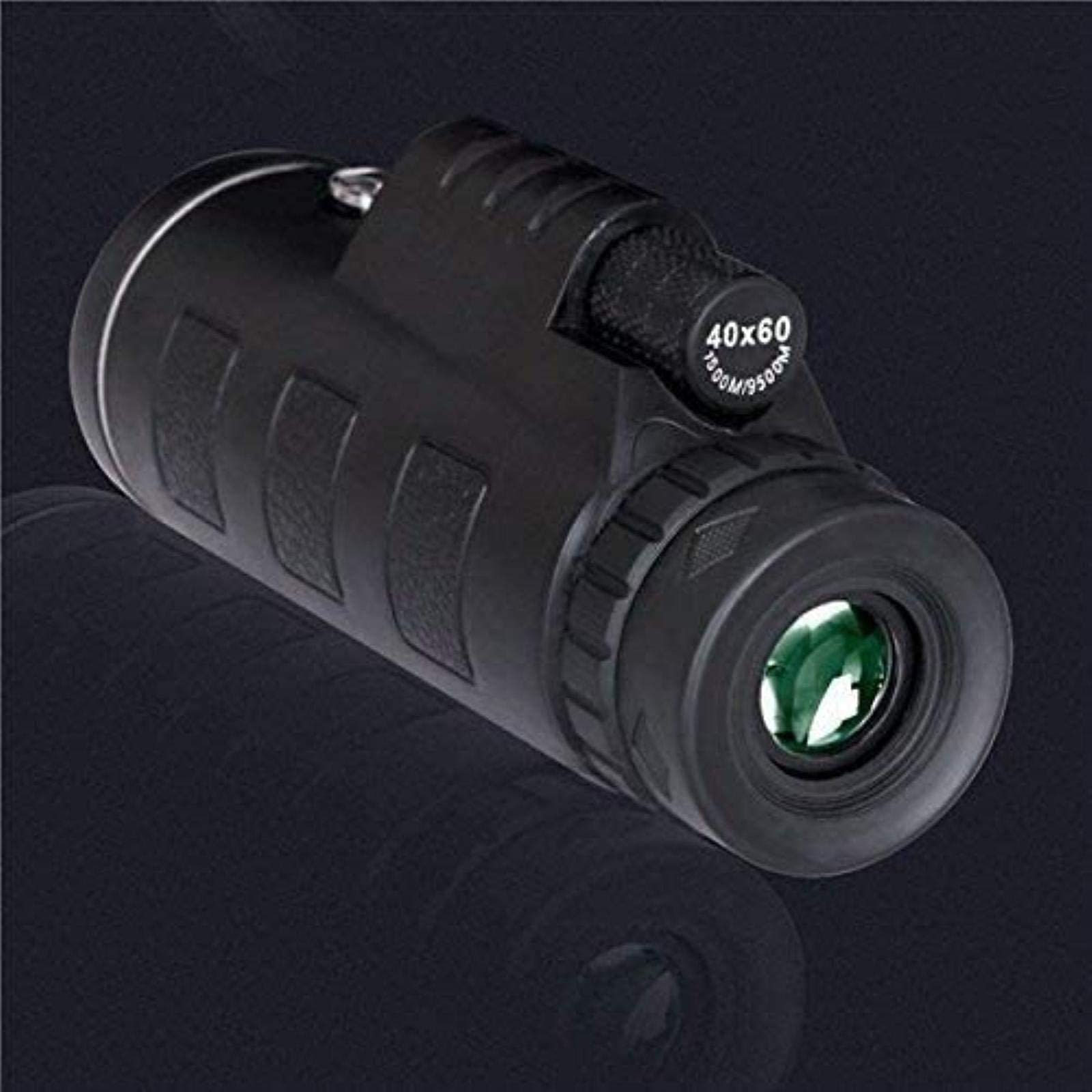 Телескопический бинокль CAZARU 40 x 60 портативный с HD Dual Focus Optical Prism Monocular Telescope с Tripod черный, фото №7