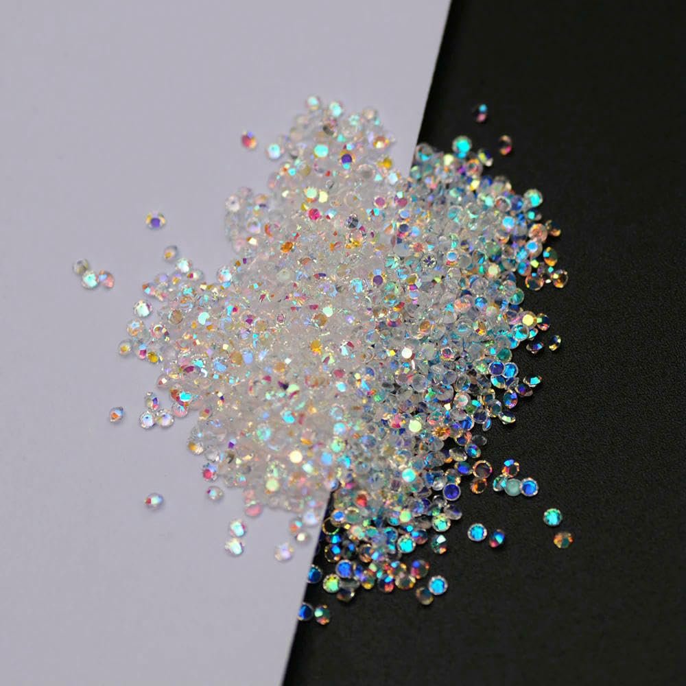 Стразы для ногтей Pixie Crystal & AB, 1440 штук, блестки для DIY маникюра, стеклянные стразы для изготовления ювелирных изделий, бисер для одежды, фото №4