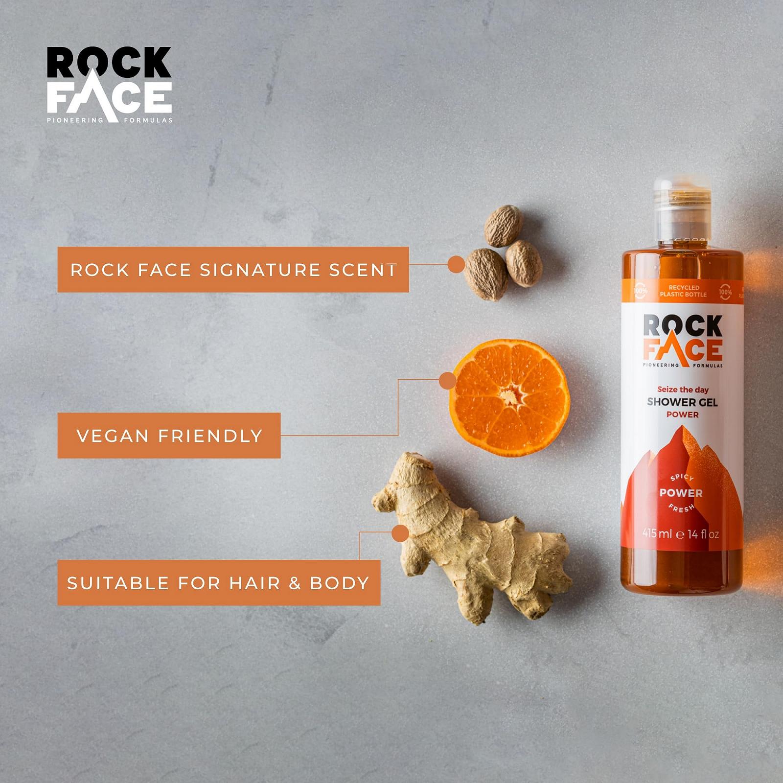 Гель для душу Rockface Power Spicy Masculine Scent 6 x 410 мл, фото №4