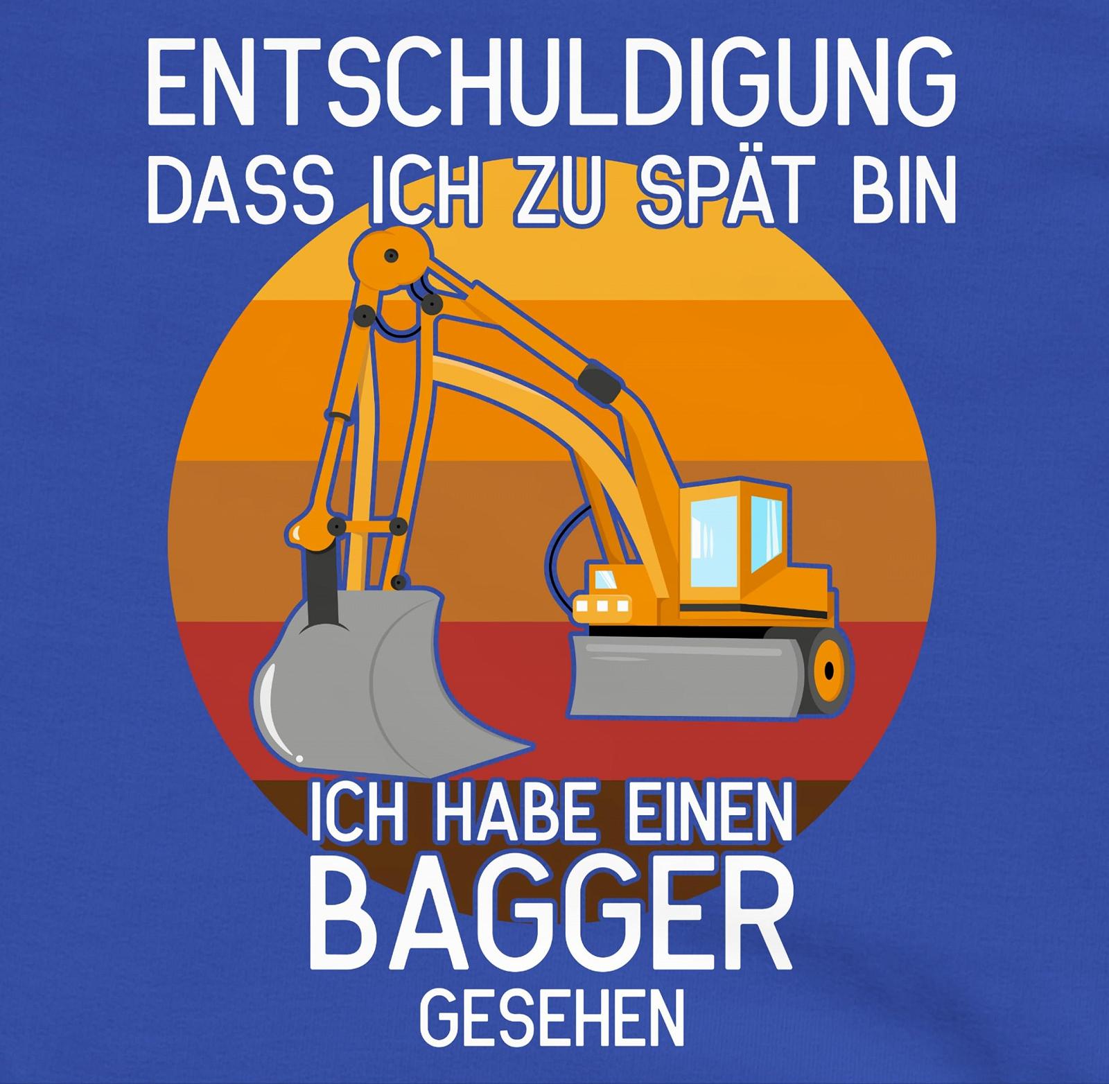 Детский свитшот Shirtracer Трактор Экскаватор и т. д. Извините, что я опоздал Экскаватор, для мальчиков и девочек, фото №2