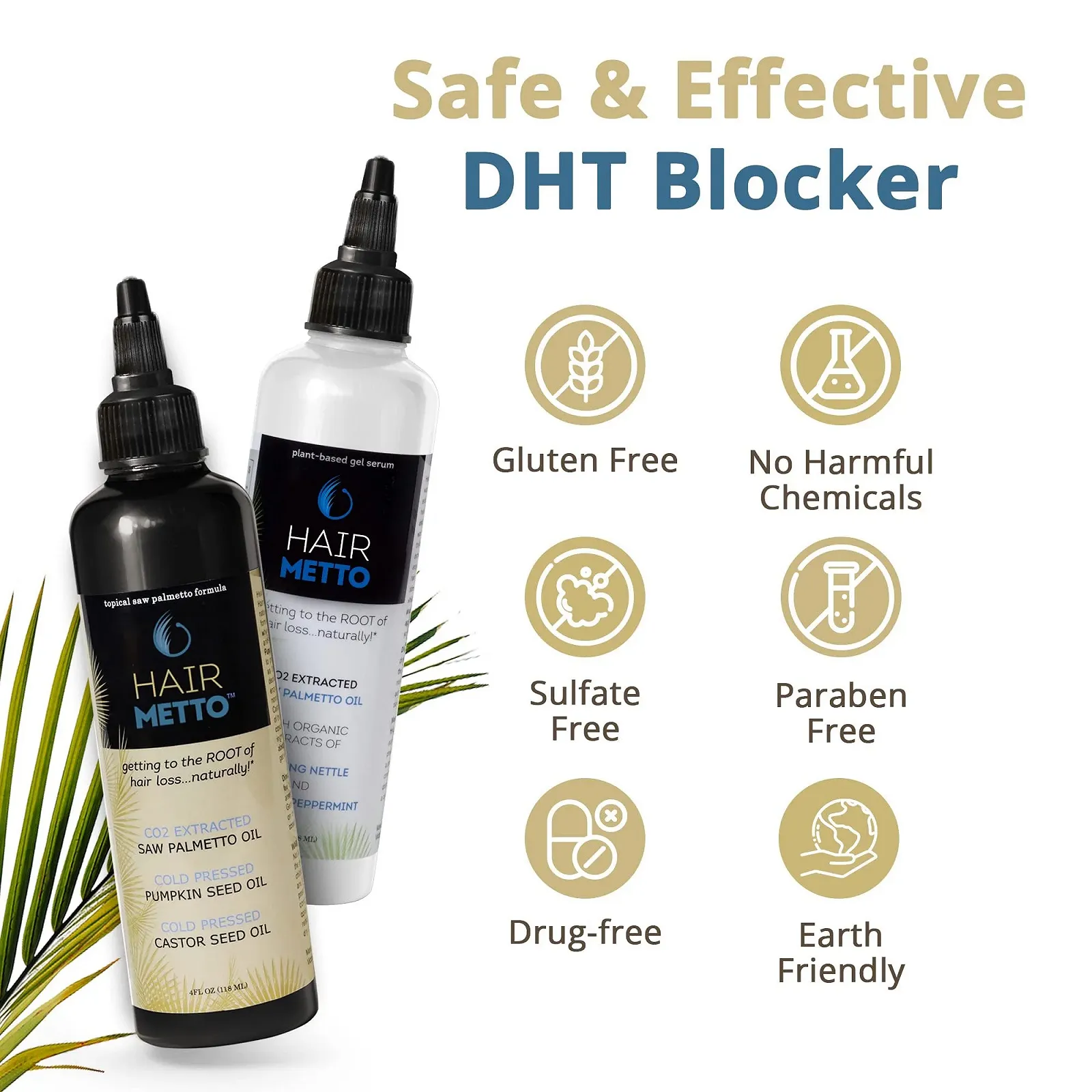 Набір для росту волосся HAIRMETTO Сироватка Олія, фото №3 Набір для росту волосся HAIRMETTO Сироватка Олія, фото №3