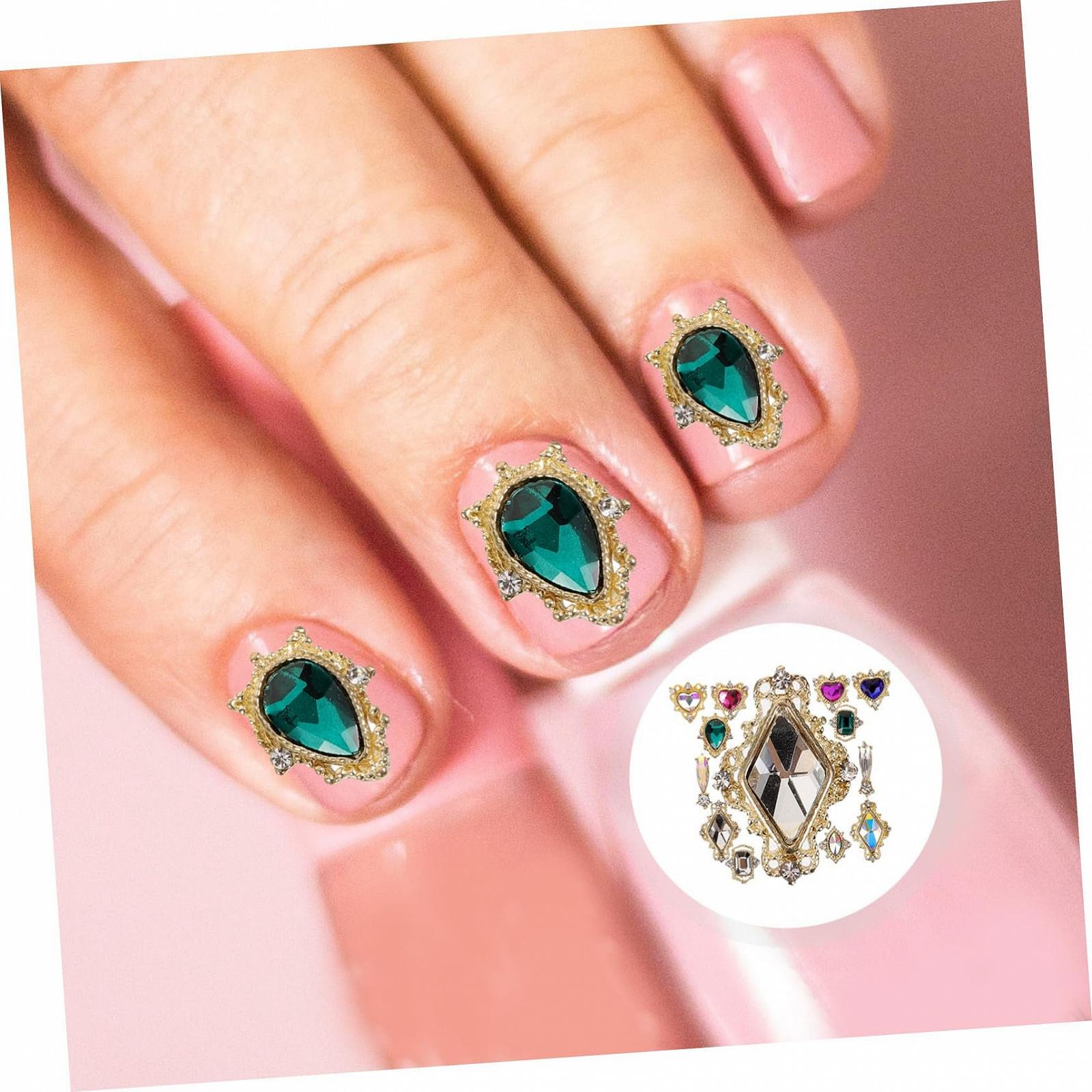 Набор украшений для ногтей Любовь, винтажные стразы для акриловых ногтей, драгоценные камни для ногтей, стразы и шармы, полный набор, фото №2 Набор украшений для ногтей Любовь, винтажные стразы для акриловых ногтей, драгоценные камни для ногтей, стразы и шармы, полный набор, фото №2