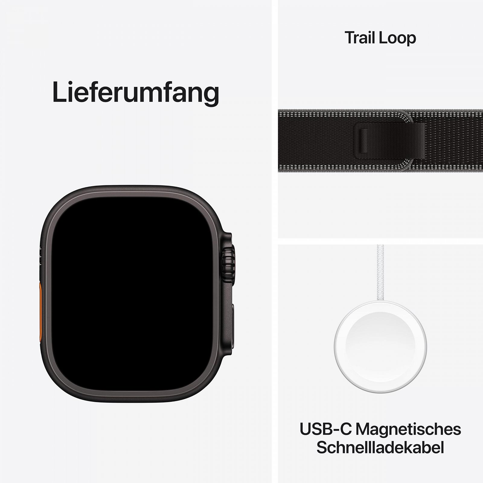 Смарт-часы Apple Watch Ultra 3 GPS + Cellular 49 мм Титан Черный/Темно-серый, фото №6