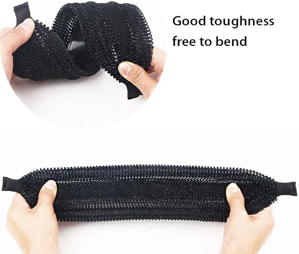 Винтажный обруч для волос Черный, фото №1