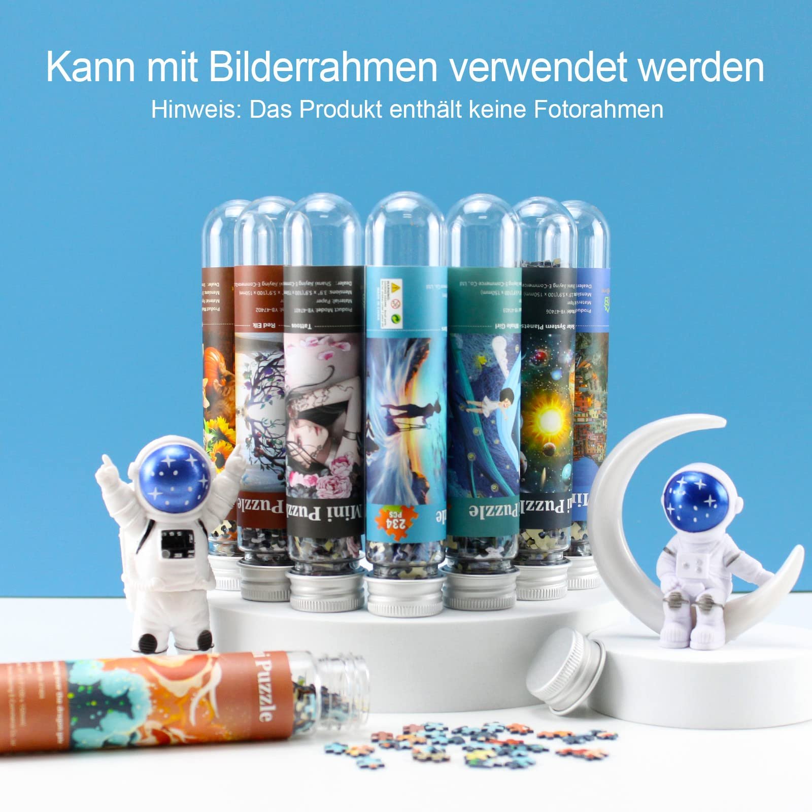 Набір міні-пазлів Micro Puzzle 8 шт. 234 елементи у пробірках, фото №7 Набір міні-пазлів Micro Puzzle 8 шт. 234 елементи у пробірках, фото №7