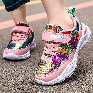Кроссовки для девочек Sparkle Scales Детская Кроссовки с застежкой на липучке (28-38 EU) synthetic.ua - Фото 1