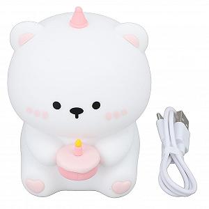 Светильник SUPYINI Cake Bear Night Light прикроватный лампа яркость регулируемая 1200mAh аккумуляторный силиконовый для детской комнаты ночной светильник спальни Кавайи декор комнаты - Фото 1