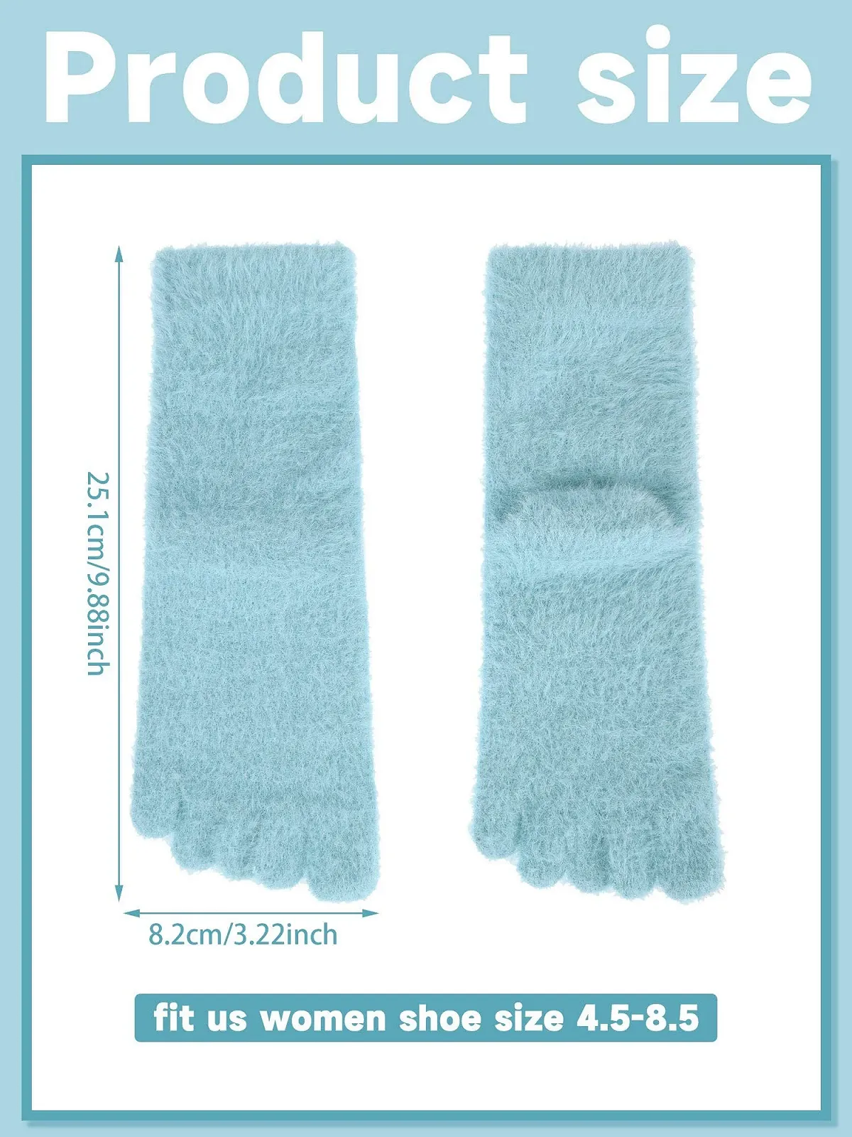 Шкарпетки для пальців Bencailor, 4 пари, фото №5