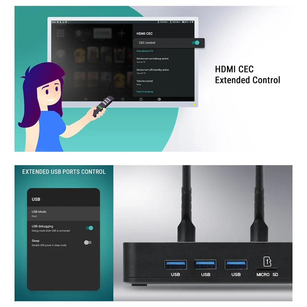 Медиаплеер Ugoos AM9 PRO Amlogic S905X5-J 4/64 WIFI6 AIPQ AISR Dolby Vision, фото №10 Медиаплеер Ugoos AM9 PRO Amlogic S905X5-J 4/64 WIFI6 AIPQ AISR Dolby Vision, фото №10