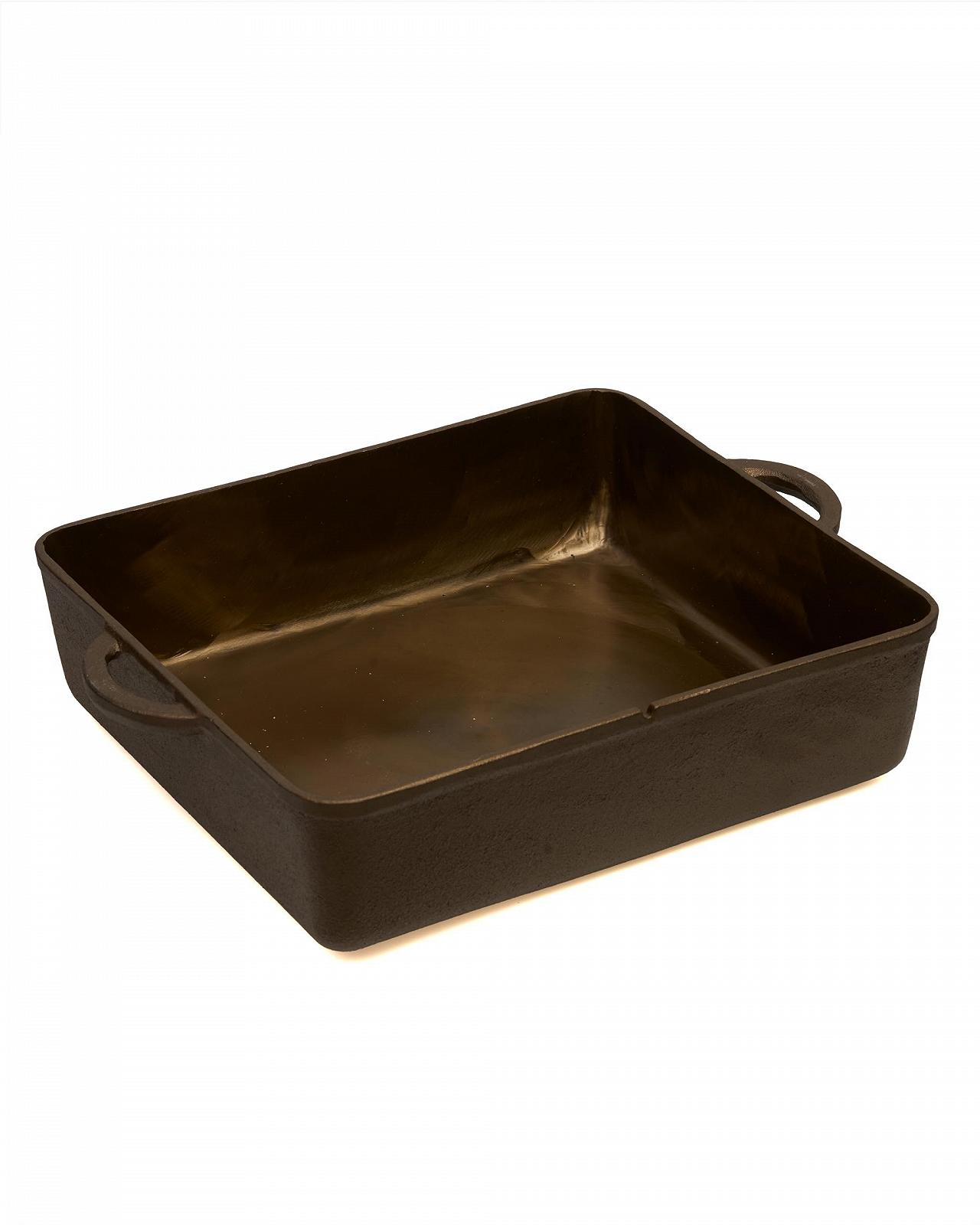 Жаровня Pott & Flamme чавунна ручного полірування 10.8 л з кришкою-гриль для індукції, фото №6