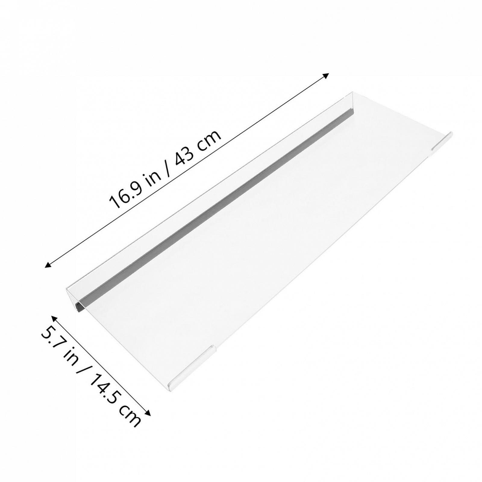 Підставка для клавіатури акрилова прозора з нековзною конструкцією, нахилена, ергономічна, підходить для різних клавіатур, різні кольори, фото №2