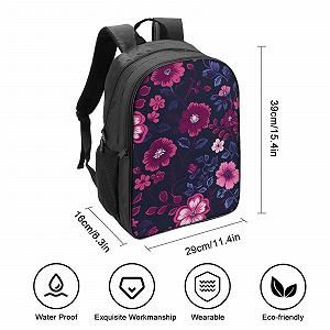 Рюкзак 3D DPEOANEBN Rose для детей, большие карманы, школьный ранец, 40x28x16 см synthetic.ua - Фото 1