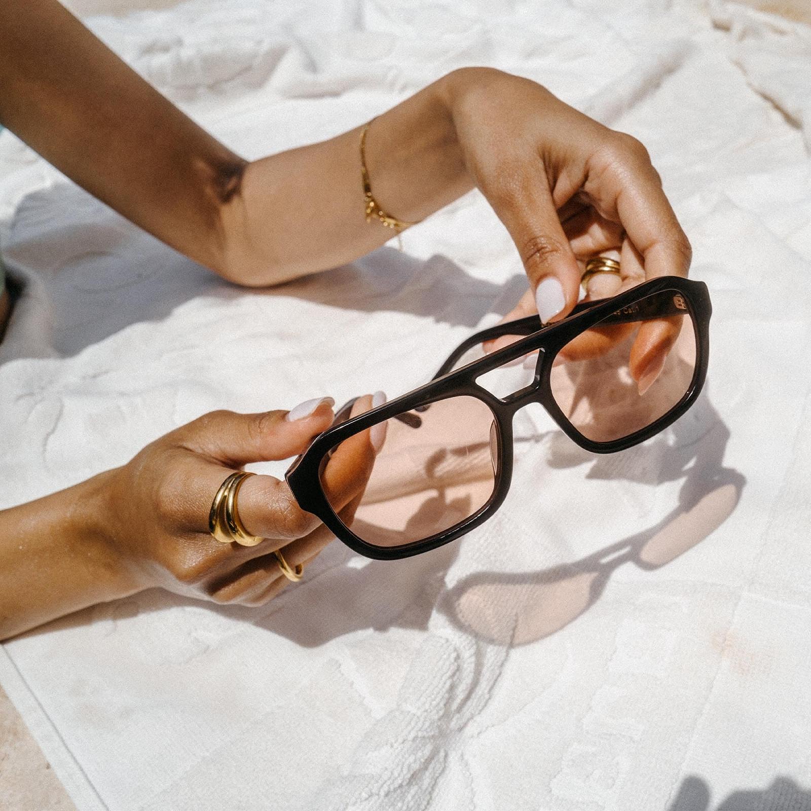 Сонцезахисні окуляри Purelei Summer Haze Подвійний місток Чорний/Коричневий, фото №7 Сонцезахисні окуляри Purelei Summer Haze Подвійний місток Чорний/Коричневий, фото №7