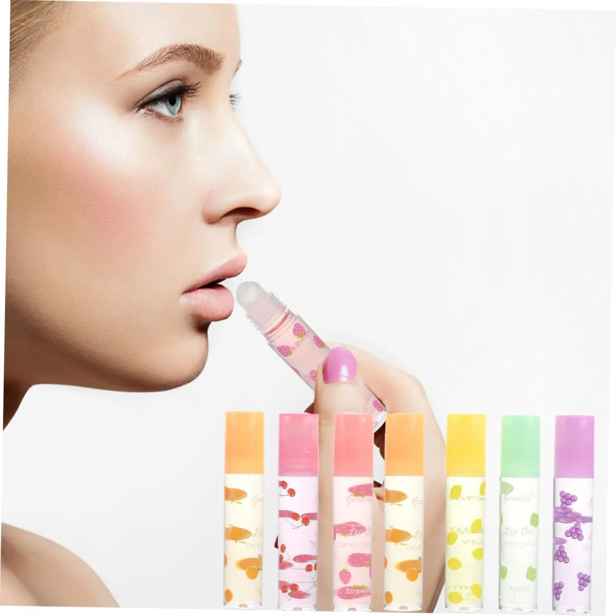 Набір з 7 фруктових бальзамів для губ, блисків для губ, фото №9