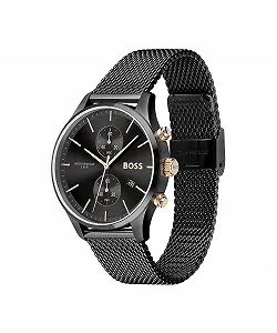 Чоловічий Хронограф BOSS Associate 42 мм Кварцовий Годинник з Браслетом з Нержавіючої Сталі synthetic.ua - Фото 1