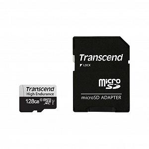 Карта памяти Transcend 128gb microSDXC Class 10 UHS-I U1 High Endurance TS128GUSD350V - Фото 1