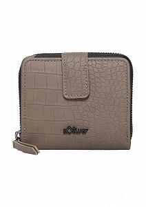 Кошелек s.Oliver со структурой крокодила Cognac 1 Cognac - Фото 1