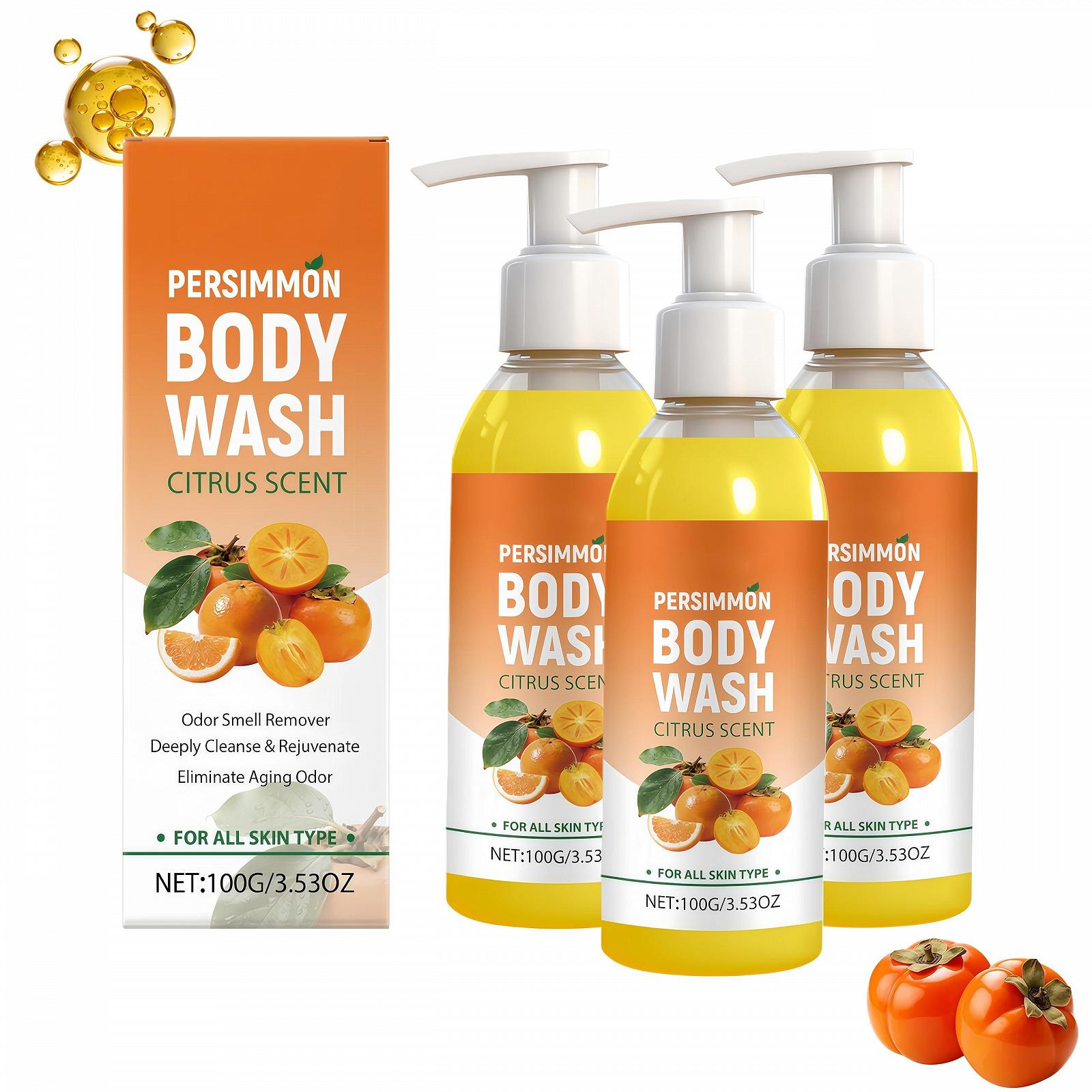 Гель для душу Persimmon з екстрактом хурми та зеленого чаю 3 шт., фото №1