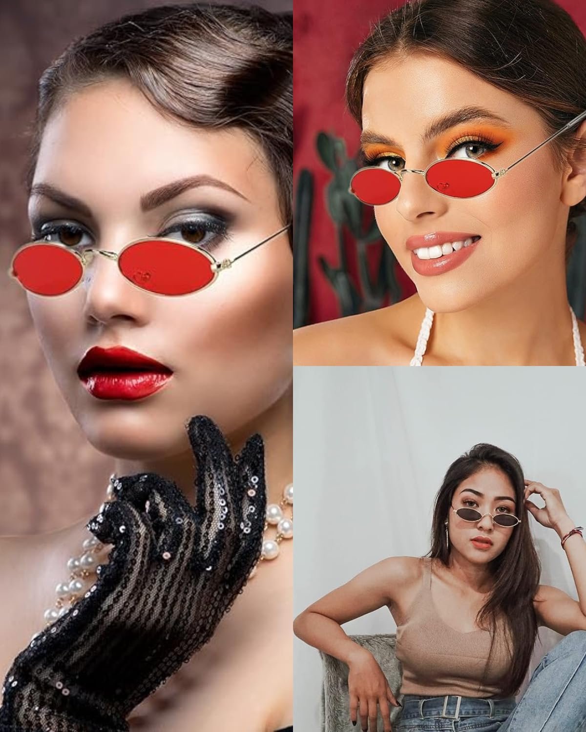 Солнцезащитные Очки Овальные KGDUYC Ретро, фото №6