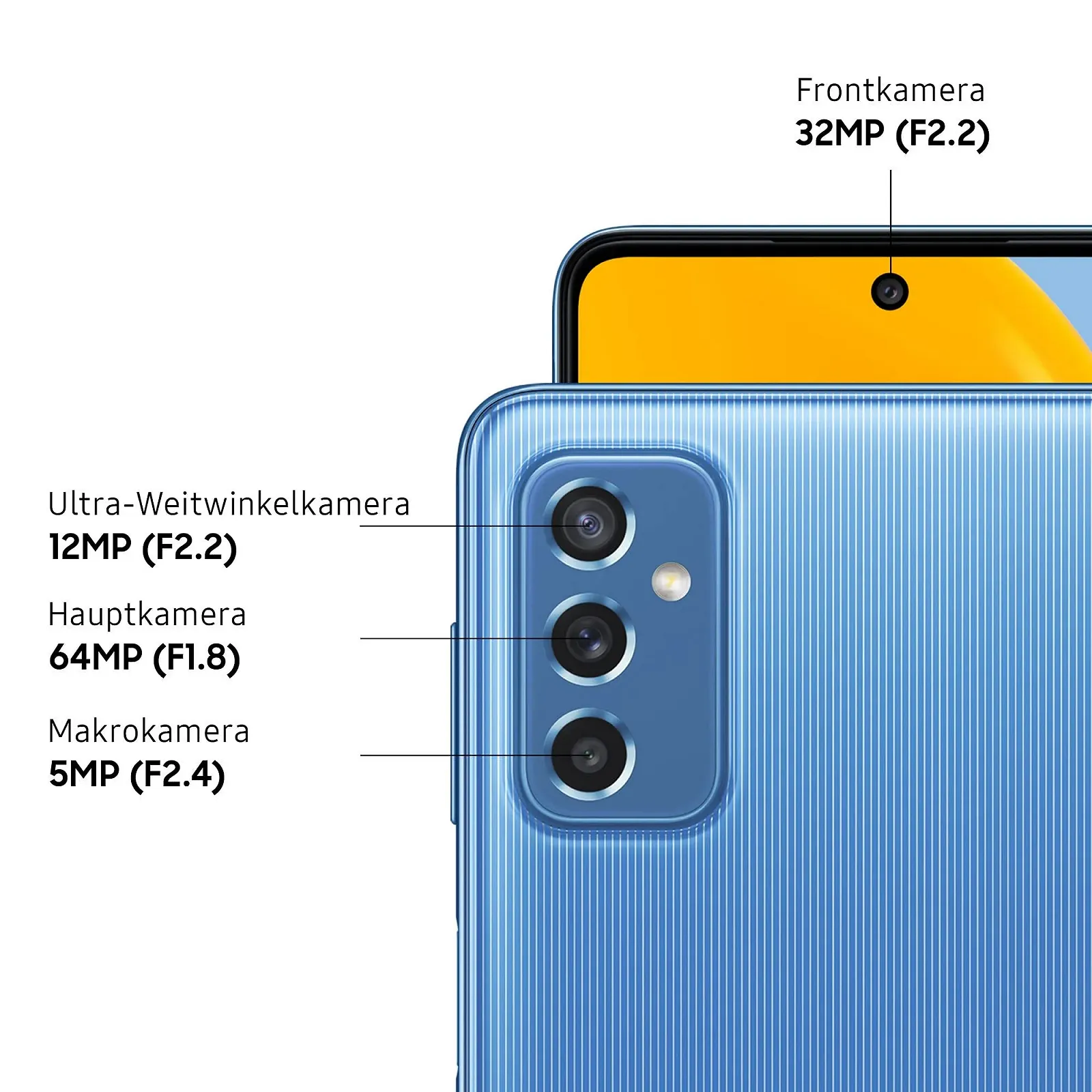 Смартфон Samsung Galaxy M52 5G 128GB Android Blue, фото №2
