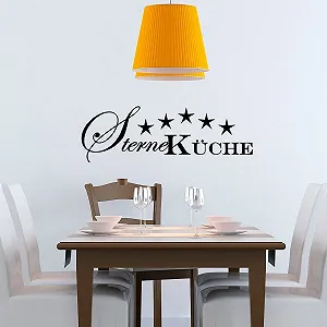 Наклейка для стін Wandkings Star Kitchen чорна 60 x 20 см 33 кольори synthetic.ua - Фото 1