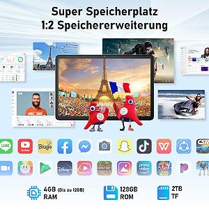 Планшет 10.1" Blackview Tab 60 WiFi 4+8/128 ГБ 8 ядер Android 15 5100 mAh Чорний-Блакитний ціна на synthetic.ua - Фото 1 Планшет 10.1" Blackview Tab 60 WiFi 4+8/128 ГБ 8 ядер Android 15 5100 mAh Чорний-Блакитний synthetic.ua - Фото 1