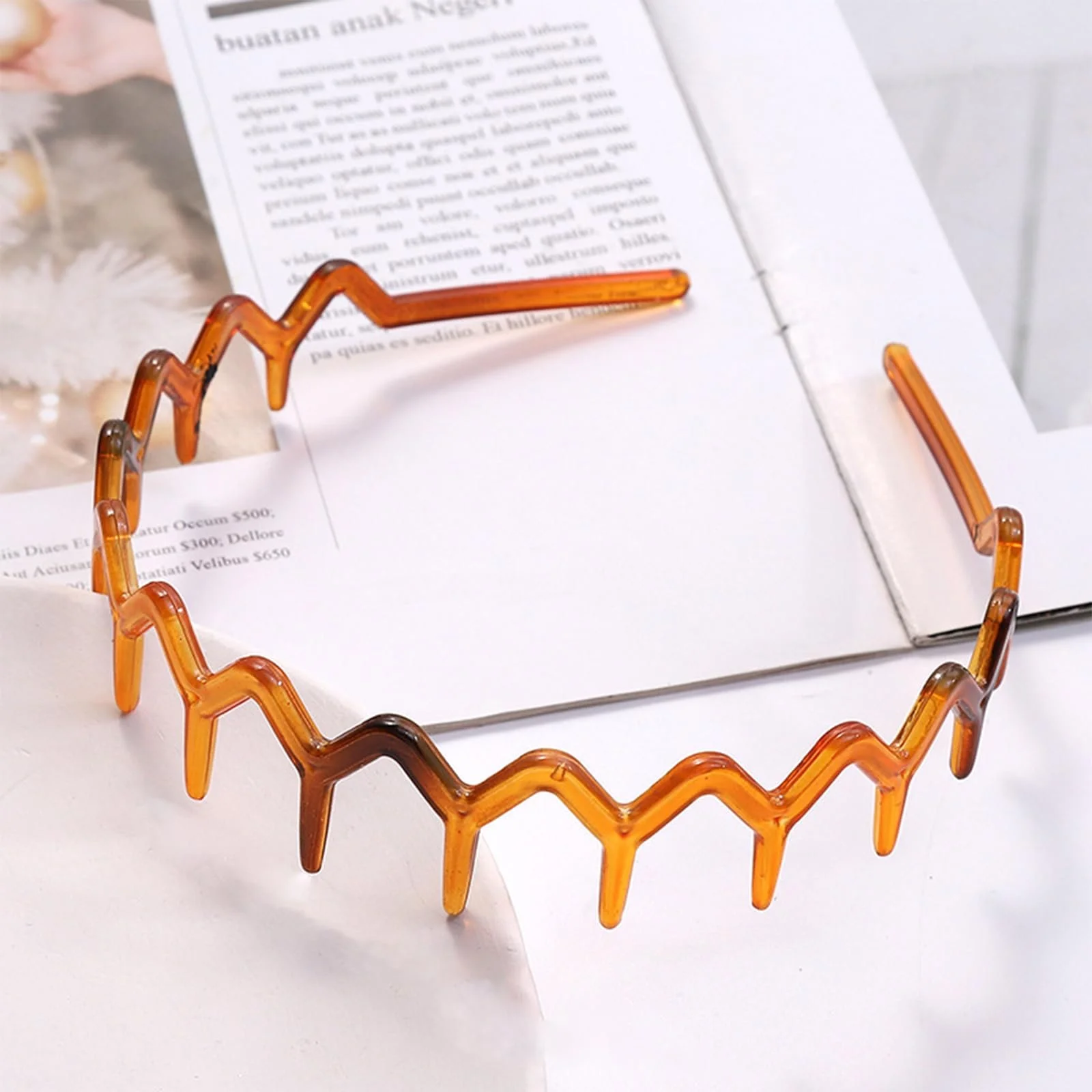 Обруч Пластиковий з Зубцями для Волосся 6 шт, фото №4