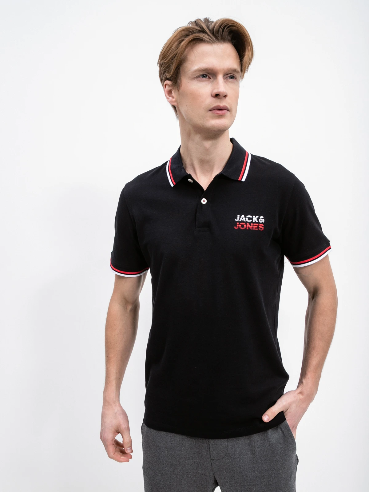Поло Jack&Jones 12221012 Чёрный S, фото №2