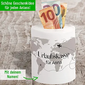 Скарбничка Holiday Fund World Map Керамічна synthetic.ua - Фото 1