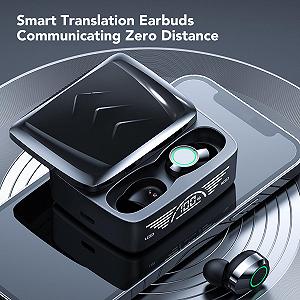 Пристрій для усного перекладу, навушники BT 5.3, 144 онлайн переклади, багатомовні навушники synthetic.ua - Фото 1