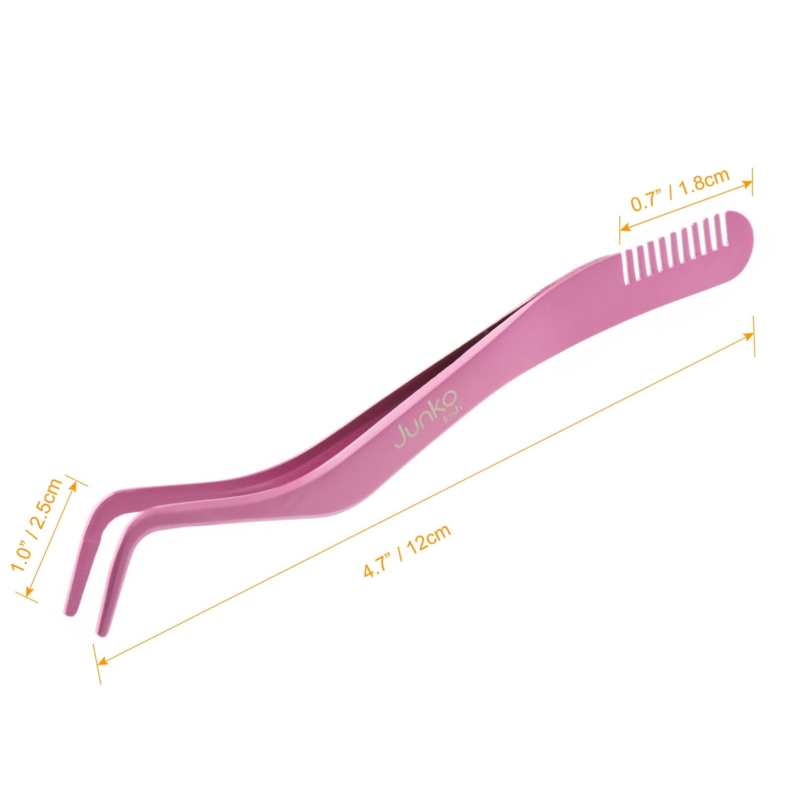 Прилад Beauty Junko Eyelash Applicator 2-в-1 Двосторонній з Вбудованим Гребінцем Перлинний Рожевий, фото №3