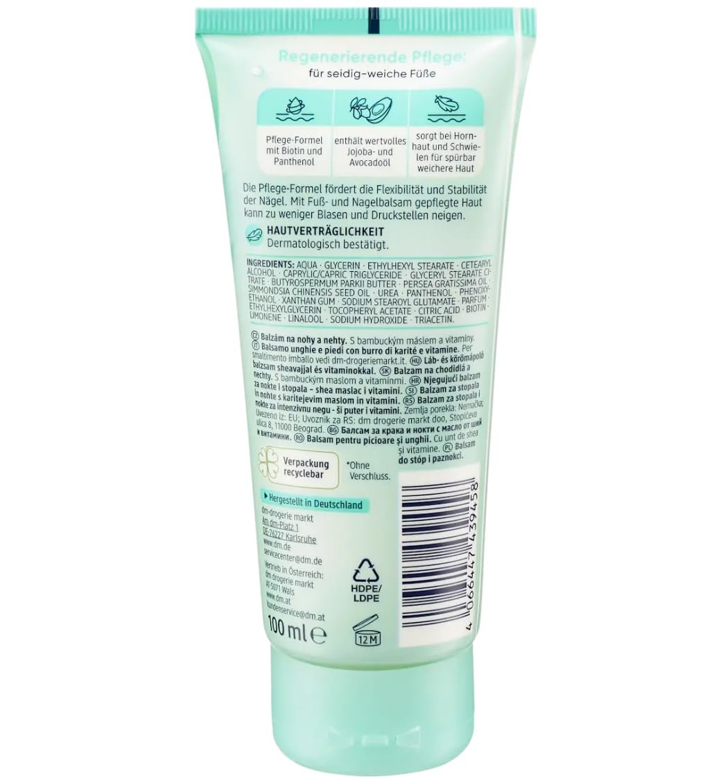 Набор Balea Бальзам для ног 100 мл + Бальзам для рук с ромашкой 100 мл + пилочка, фото №6 Набор Balea Бальзам для ног 100 мл + Бальзам для рук с ромашкой 100 мл + пилочка, фото №6