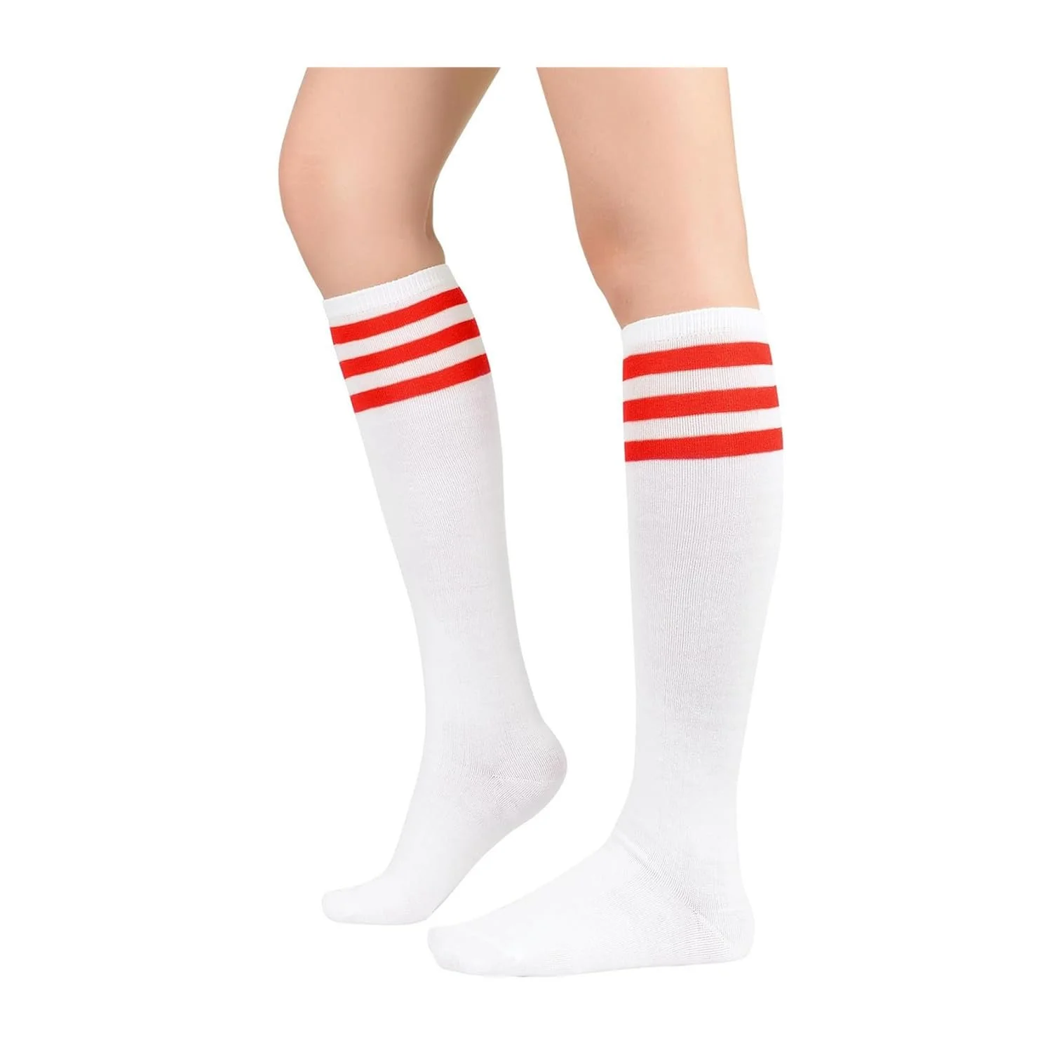 Гольфы Женские Гольфы Полосатые Гольфы Mardi Gras Halloween Костюм для Косплея Белый с Красными Полосками Белый, красный, фото №1 Гольфы Женские Гольфы Полосатые Гольфы Mardi Gras Halloween Костюм для Косплея Белый с Красными Полосками Белый, красный, фото №1