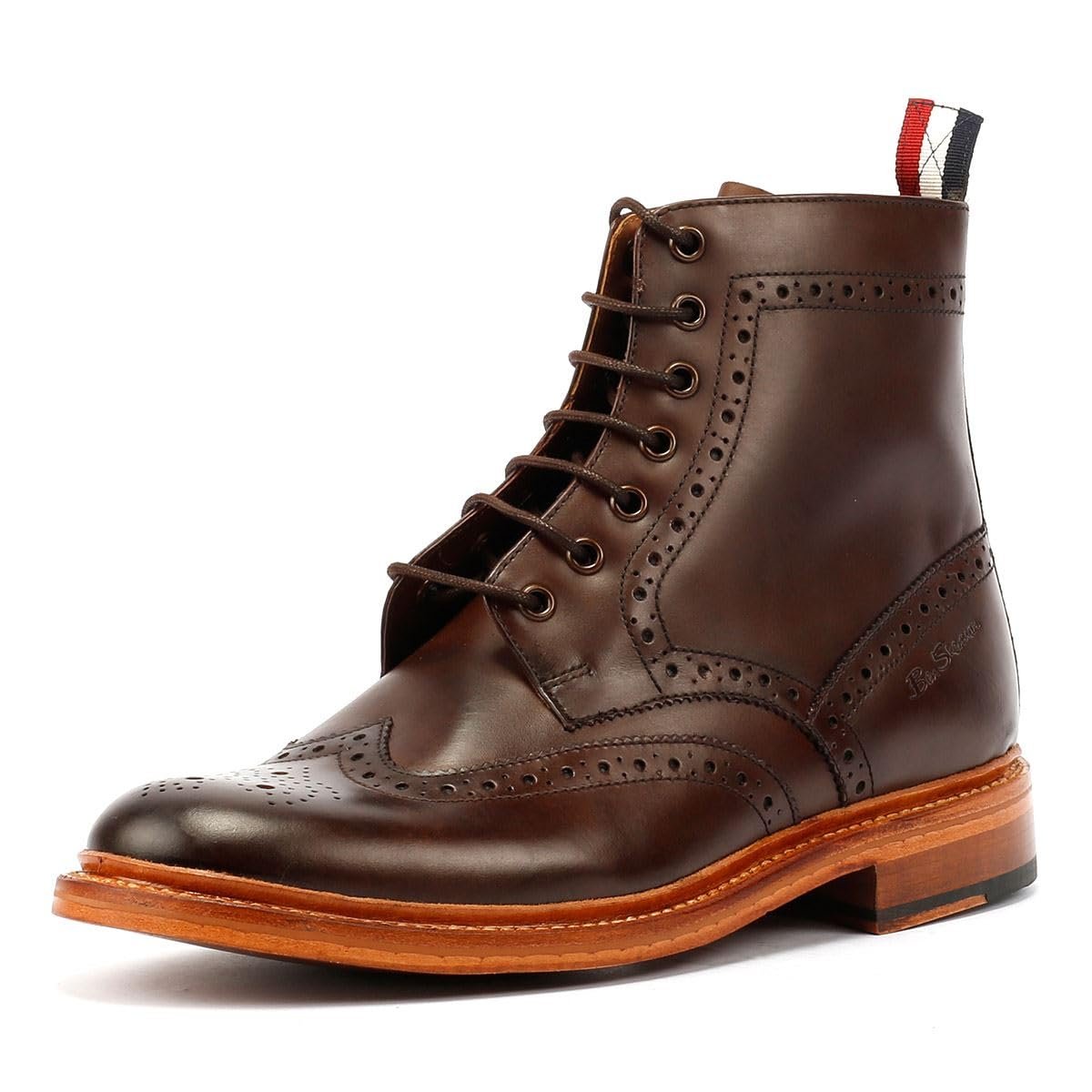 Ботинки Ben Sherman Arthur Кожаные Коричневые, фото №5